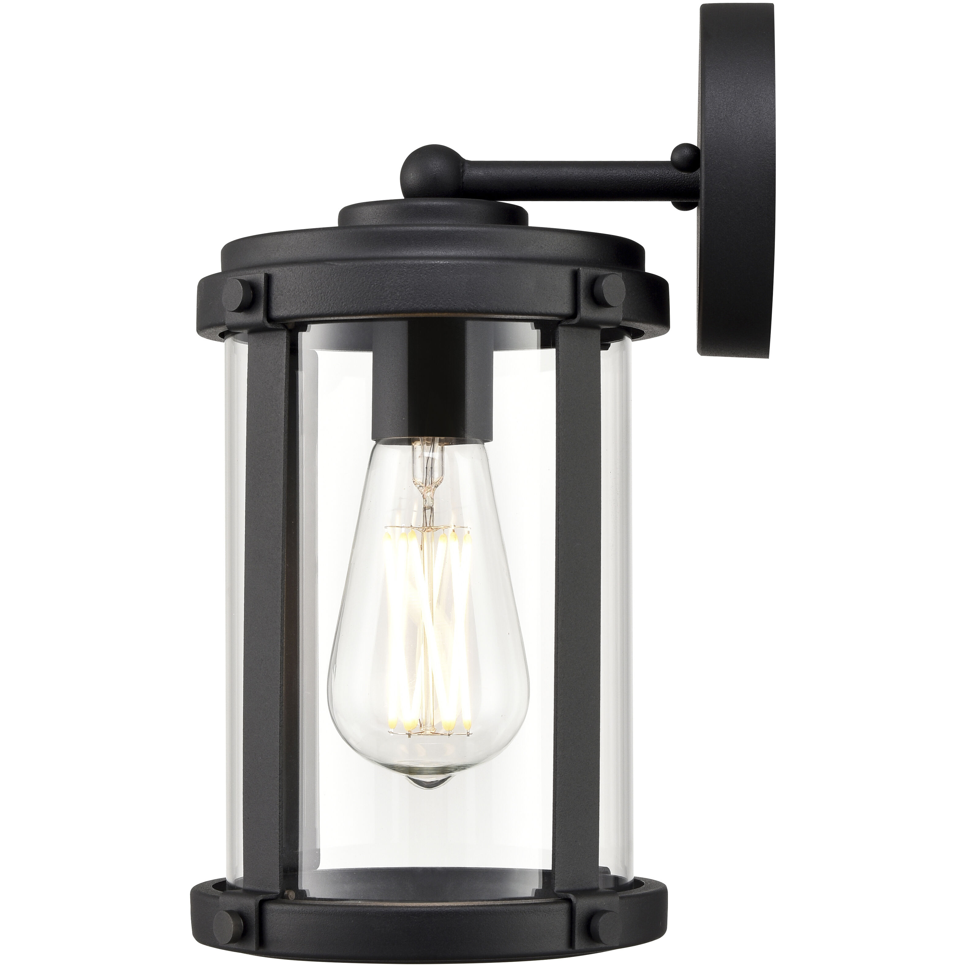 Pennfield 1 Light 11.4 inch Textured Black Outdoor Wall Sconce